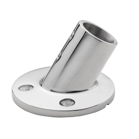 Whitecap Stainless Steel 60 Degree Round Base Rail Fitting 6140C